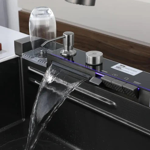 Multifunctional Piano Kitchen Sink Bowl | Black