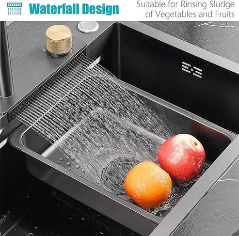 Multifunctional Kitchen Sink Bowl | Black