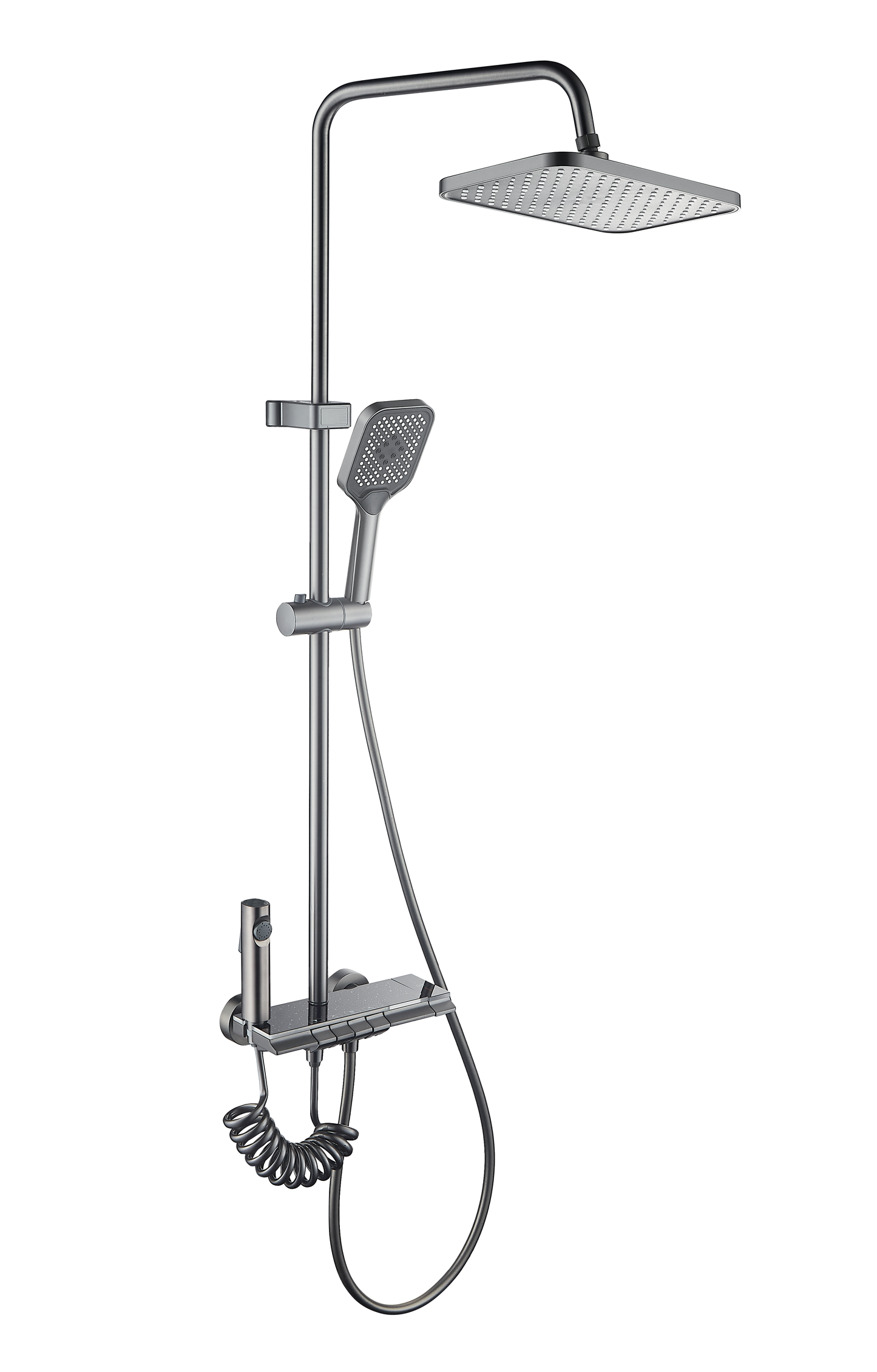 Gravity Piano Bath Set | Metallic Grey