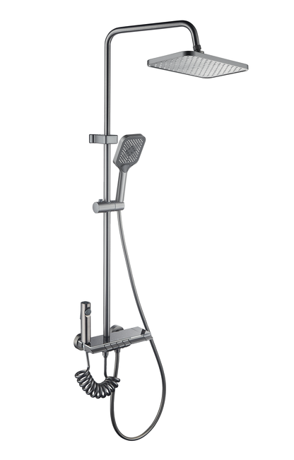 Gravity Piano Bath Set | Metallic Grey