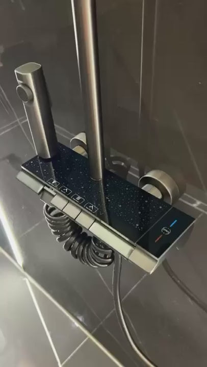 Gravity Piano Bath Set | Metallic Grey
