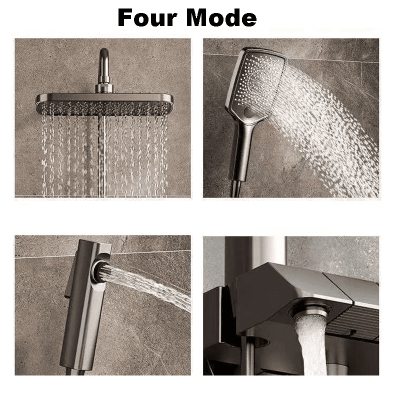 Digital Bath Set With Complete Accessories | Black - Image 2