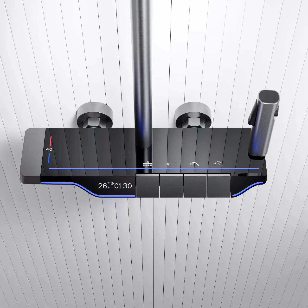 Bath Set Piano Glass | Grey - Image 4