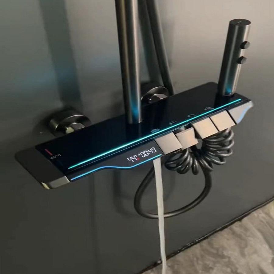 Bath Set Piano Glass | Grey