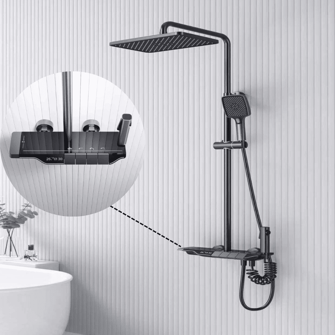 Bath Set Piano Glass | Grey - Image 2