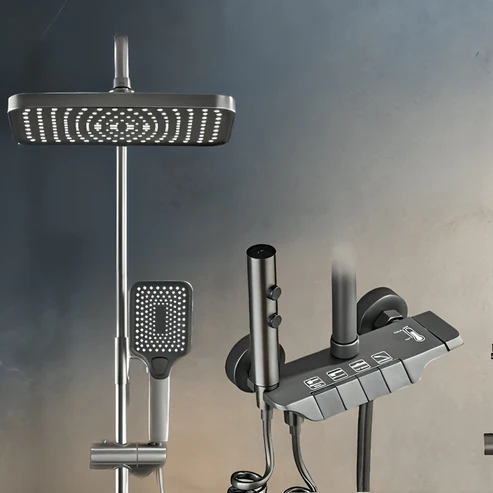 Smart Piano Bath Set | Grey - Black