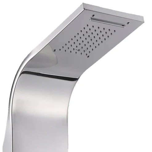 Stainless Steel Wall Hanging Shower Panel | Silver - Black - Gold - Image 2