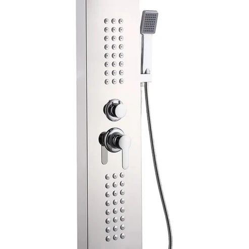 Stainless Steel Wall Hanging Shower Panel | Silver - Black - Gold - Image 3