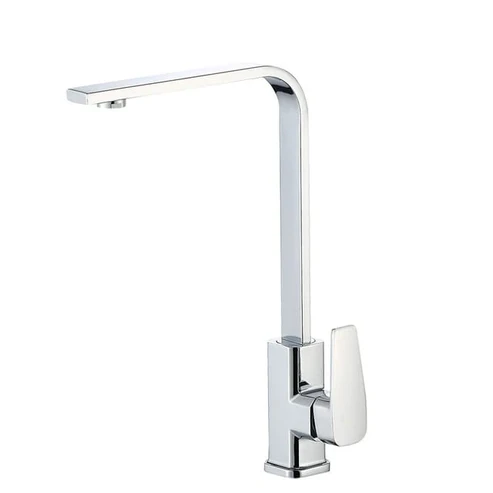 Stainless Steel L-Shape Kitchen Faucet | Silver